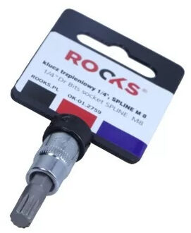 Rooks Bit Dop 1/4" Veeltand M8 OK012759