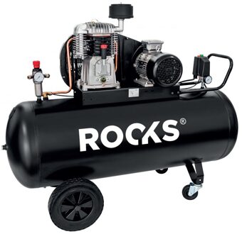 Rooks Compressor 100 l - 3 pk - 231 l/min - 10 bar - 230V - zwart OK041106