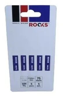 Rooks Decoupeerzaagblad Hardmetaal Hm(Tc), Type T, Keramisch, 75 Mm, Kpl 5 stuks OK034509