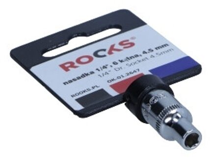 Rooks Dop 1/4", 6-kant, 4,5 mm OK012647