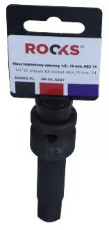 Rooks Impact bit Dop 1/2", 75 mm, Inbus 14 OK015037