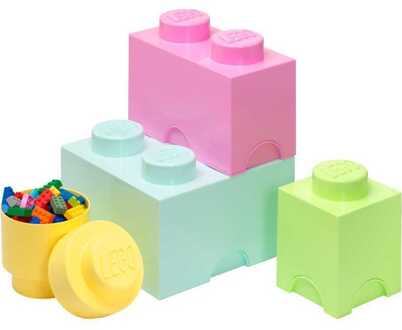 Room Copenhagen LEGO opslagblokjes Multi Pack 4 Opbergdoos