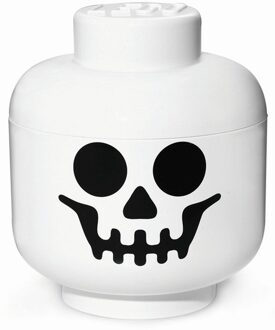 Room Copenhagen Opbergbox Iconic Hoofd Skelet 16 cm, Wit - LEGO