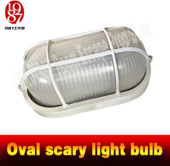 Room Escape Prop Ovale Scary Gloeilamp Creëren Een Huiveringwekkende Sfeer Enge Scenario Horrible Thema Spookhuis Jxkj1987 wit-nee audio