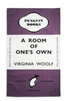 Room of one's own tea towel (purple)
