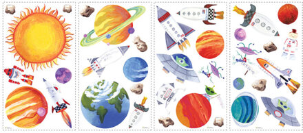 RoomMates Muursticker Roommates - Outer Space Roommates