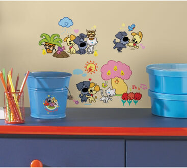 RoomMates Muursticker Roommates Woezel en Pip: 4 vel 25x46 cm