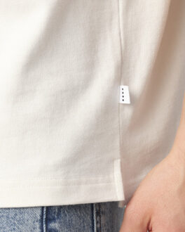 Roose t-shirt met korte mouwen Wit - XXL