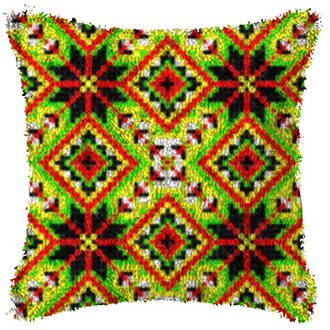 Rooster Borduurwerk Klink Haak Tapijt Kussen Maken Kits Kruissteek Sets Haken Tapijt Garen Borduren Handwerken Licht Geel