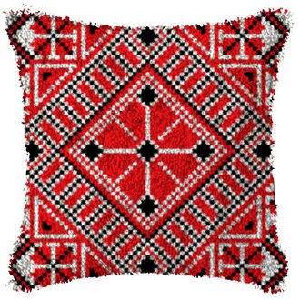 Rooster Borduurwerk Klink Haak Tapijt Kussen Maken Kits Kruissteek Sets Haken Tapijt Garen Borduren Handwerken licht grijs