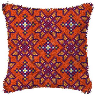 Rooster Borduurwerk Klink Haak Tapijt Kussen Maken Kits Kruissteek Sets Haken Tapijt Garen Borduren Handwerken Oranje