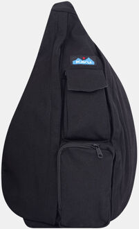 Rope Canvas Schoudertas Zwart - One size