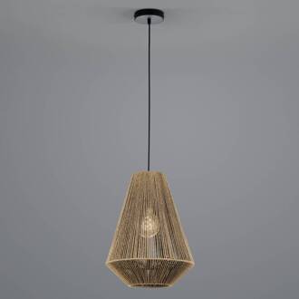 Rope hanglamp van papier, bruin, Ø 33cm