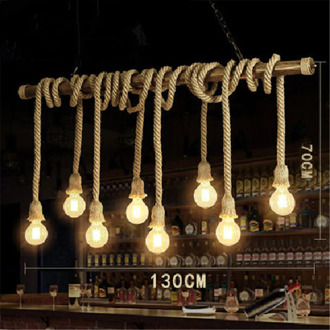 Rope Pendant Lamp Base E27 dining room lamp canteen lamp resturant lamp coffe shop canteen lamp