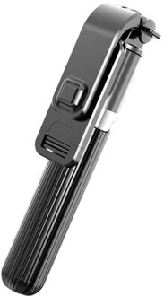 Roreta 3 In 1 Aluminium Draadloze Bluetooth Selfie Stick Opvouwbare Statief Uitbreidbaar Monopod Met Afstandsbediening Sluiter Voor Smart Telefoon zwart selfie stick