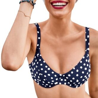 Rosa Faia Blue Dots Luna Bikini Bra * Actie * Blauw - D 38,D 40,E 38,E 40
