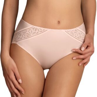 Rosa Faia Selena High Waist Brief Zwart,Roze - 36,38,40,42,44,46,48