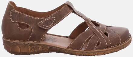 ROSALIE 29 - Volwassenen Sandalen met hakDames Sandalen - Kleur: Bruin - Maat: 37