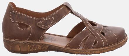 ROSALIE 29 - Volwassenen Sandalen met hakDames Sandalen - Kleur: Bruin - Maat: 40