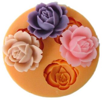 Rose Bloem Siliconen Mal Voor Fondant Taart Decoreren Gereedschappen Chocolade Cookie Zeep Polymeer Klei Hars Taart Decoraties