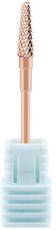 Rose Gold Carbide Nail Boor Frees Voor Manicure Machine Nail Bits Voor Elektrische Manicure Boor Frees Nail RG-L0513ST-M