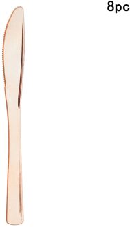 Rose Gold Gelukkige Verjaardag Banner Roze Gelukkige Verjaardag Slingers Vrouwen 16 18 21th Gelukkige Verjaardag Party Decor Kids Meisje 1st roze 8stk knives