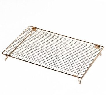 Rose Gold Rvs Wire Cooling Rack Keuken Bakken Tool Voor Bakken Past Half Vel Pannen Cool Cookies Gebak Brood