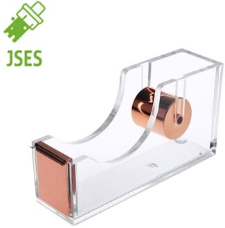 Rose Gold Zelfklevende Washi Tape Dispenser Tape Cutter Acryl Clear School Student Supply Kantoor Creatieve Decoratie Briefpapier