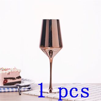 Rose Golden Kristaldrinkbekers Wijn Glas Sap Drinken Champagne Goblet Party Bar Diner Water Home Decor Chic Luxe 420Ml 1 stk