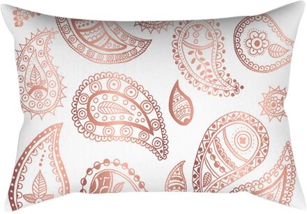 Rose Goud Roze Kussenhoes Vierkante Kussensloop Home Decoratie (30Cm * 50Cm)