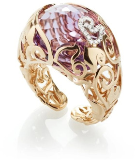 Rose Gouden Ring voor Vrouwen Chantecler , Yellow , Dames - 52 MM
