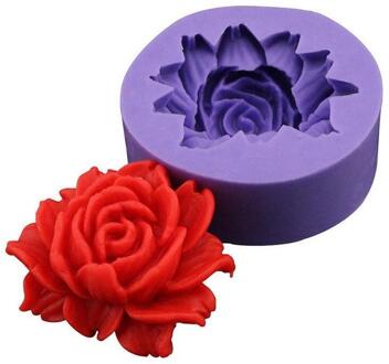 Rose Siliconen Cakevorm 3D Bloem Fondant Mold Cupcake Jelly Snoep Chocolade Decoratie Bakken Tool Kleurrijke Mallen #3