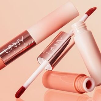 Rose Tram Series Dual-Effect Touch Lip Mud - 5 Types M01# Romantic Signal (1.8ml x 2)