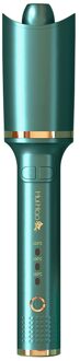 Rose Type Automatische Haar Krultang Infrarood Lcd Haarkrulspelden Rollers Anti Brandwonden Krultang Haar Waver Styling Tools Eu Plug groen