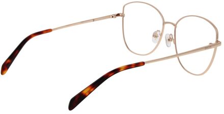 Roségouden Metalen Bril (Monturen) - maat