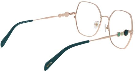 Roségouden metalen brillen (Monturen) - maat