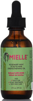 Rosemary Mint Scalp & Hair Strengthening Oil, Infused w/Biotin and Encourages Growth, 2 Ounces