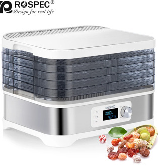 ROSPEC Household Food Dehydrator Fast Food Dryer Stainless Steel Drying Machine Electric Air Dryer Drying Fruit meat Fruit