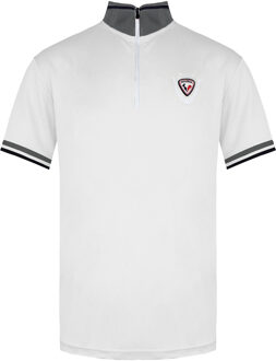 Rossignol Korte Mouw 3/4 Ritssluiting Wit Heren Virage Poloshirt RLEMY04 130