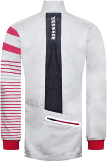 Rossignol lange mouwen Zip Up wit/rood Softshell jas voor dames RLFWJ22 100 - XL