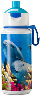 Rosti Mepal Animal Planet Dolfijn Campus pop-up drinkfles