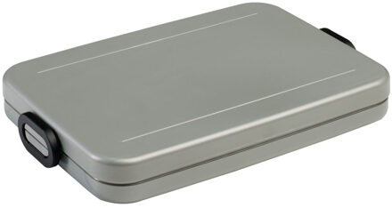 Rosti Mepal Lunchbox To Go Flat - Zilver Zilverkleurig