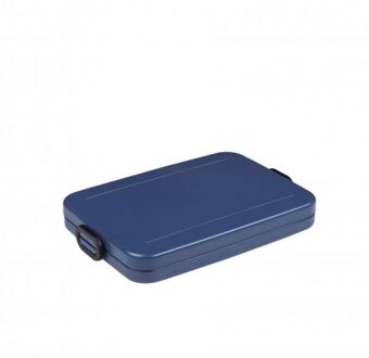 Rosti Mepal Take a Break Flat lunchbox - Nordic Denim Blauw