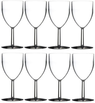 Rosti Mepal Wijnglazen - 10x - kunststof - 300 ml - 8 x 16 cm - outdoor/camping