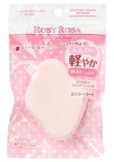 Rosy Rosa Chiffon Touch Diamond Shaped Sponge 1 pc