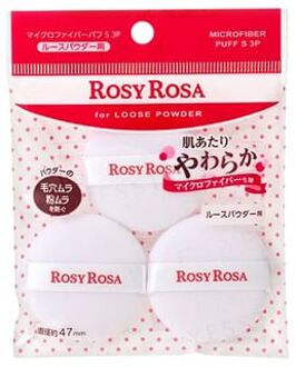 Rosy Rosa Microfiber Puff S 3 pcs