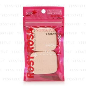 Rosy Rosa Moist Sponge Square 2 pcs
