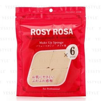 Rosy Rosa Value Make Up Sponge Diamond Type M 6 pcs