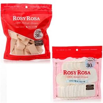 Rosy Rosa Value Sponge N Assorted Type - 30 pcs Multicolor