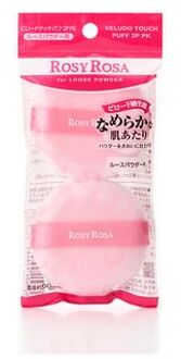 Rosy Rosa Veludo Touch Puff Pink 2 pcs